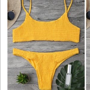 Yellow bikini